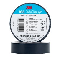 3MBELGIUM 7100184800 ISOLATIETAPE 165 ZW 19MM X 20M