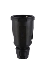 ABL 100000088 KOPPELSTEKKER 2P+A ZWART