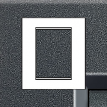 BTICINO T LNA4826AR LL-RECHTHOEK. AFDEKPL. 3+3 MOD