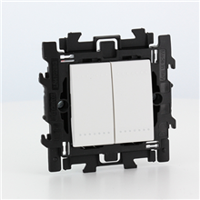 BTICINO T N4005A2S LL COMPLEET DUBBELE DRUKKNOP 1