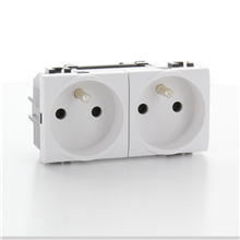 BTICINO T N4142M2AN LL DUBBEL VOORBEK STOPCT WIT 1