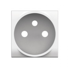 BTICINO T N4942S LL-SIERPLAAT CTDOOS 2P+A WIT -