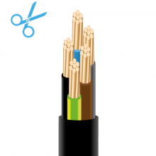 CABLES WITH CPR CTFB5G10 H07RN-F ECA 5G10 450/750V