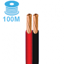 CABLES WITH CPR LS2X4RDBKR100 HP LS ECA 2X4 RED/BLACK FLAT