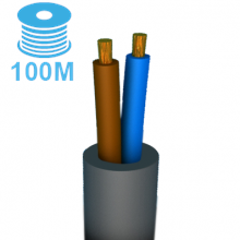 CABLES WITH CPR VTMB2X1GRR100 H05VV-F ECA 2X1 300/500 V