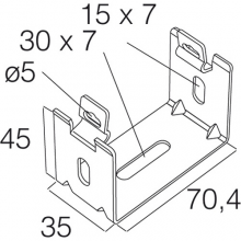 CABLOFIL CM586048 UC 50/IN304L BEUGEL VOOR CF54/
