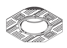 DELTALIGHT 15212 2000 MOUNTING KIT R82 TRIMLESS O.F.
