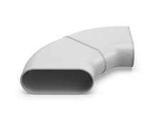 DUCO 0000-4609 DUCOFLEX HOR.BOCHT 90-45D OVAL