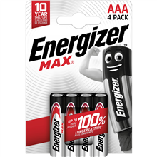 ENERGIZER MAXAAABL4 ENERGIZER MAX AAA LR03 BL4