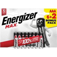 ENERGIZER MAXAAABL8P ENERGIZER MAX AAA LR03 BL6+2 P