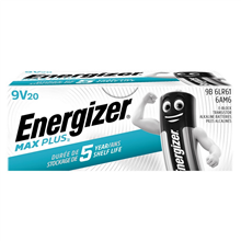 ENERGIZER MAXP9VBP20 ENERGIZER MAX PLUS 9V BP20