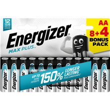 ENERGIZER MAXPAABL12P ENERGIZ MAX PLUS LR6 AA BL8+