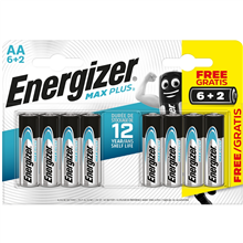 ENERGIZER MAXPAABL8P ENERGIZER MAX PLUS LR6 AA BL6+
