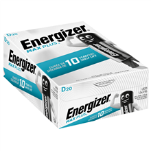 ENERGIZER MAXPDBP20 ENERGIZER MAX PLUS LR20 D BP20