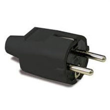 FAMATEL 1105-NBE STEKKER PVC 2POL+A 10-16A ZW