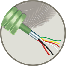 FLEX HFA74 GREEN FLEX+ALARM 4X0