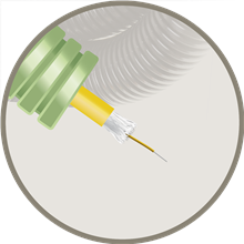 FLEX HFST2FIB GREENFL.+2FIB G657A1/R100 B2CA