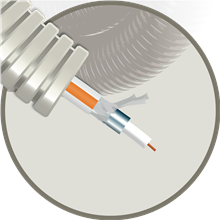 FLEX RXTRI6L COAX TLN TRI6 GR BIN D20 R100