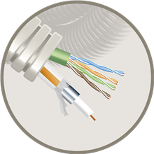 FLEX RXTRI6UTP6 COAX TLN TRI6 + UTP CAT6 R100