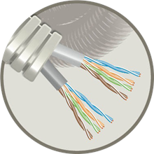 FLEX RXUTP5E/2 REXFLEX 2X UTP CAT5E D20