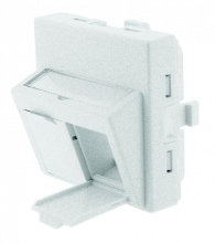 GIGAMEDIA PL45ID GGM 2PORT FACEPLATE 45X45 WH