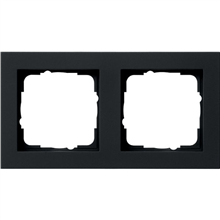 GIRA 21209 AFDEKPL 2V ESPRIT ZWART MAT