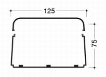HAGER CLM75125 COMPLEET KANAAL 75X125MM