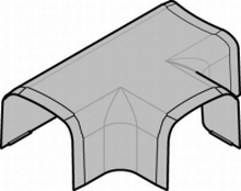 HAGER CLM751258 T-STUK KANAAL 75X125MM