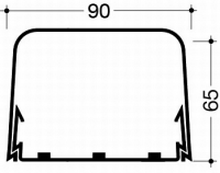 HAGER CLMU65090 COMPLEET KANAAL 65X90MM