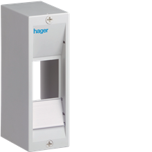 HAGER GD102A KLEMBESCHERMER MINI 1R 2 MOD.