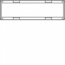 HAGER UD12F1 KIT 2 MB. VOLLE AFDEKPLAAT - H