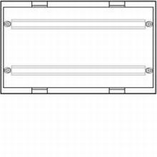 HAGER UD22A5 KIT 2 MB 2 REGELBARE RAILS 34