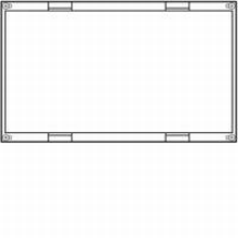 HAGER UD22F1 KIT 2 MB VOLLE AFDEKPLAAT H