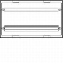 HAGER UD22G1 KIT 2 MB 1X24M + KLEMMEN H