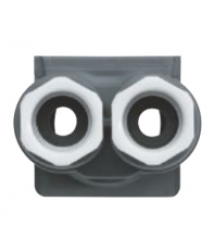 HAGER WNA700 DBL INVOER + WARTEL M20 GRIJS