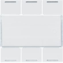 HAGER WXE316B TOETS GALLERY KNX 6 DK MET LED