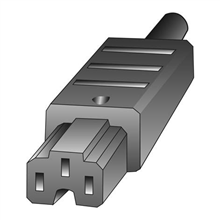 HUPPERTZ 1048 TOESTELSTEKKER 16A ZWART