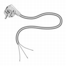 HUPPERTZ 12A2 AANSLUITSNOER 3G1 2M WIT