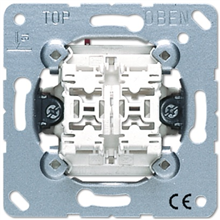 JUNG 535U IMPULSDRUKKER 2-VOUDIG
