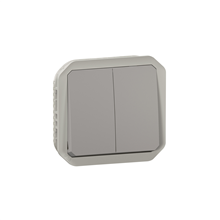 LEGRAND 069525L PLEXO DUBBEL WISSEL-DRUKKNOP