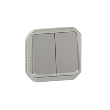 LEGRAND 069526L PLEXO DUBBEL WISSEL-DRUKKNOP