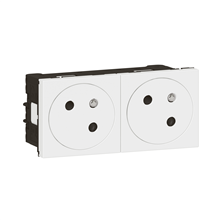 LEGRAND 077142L MOS.LINK CTDOOS 2X2P+A VLAK