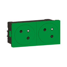 LEGRAND 077162L MOS.LINK CTDOOS 2X2P+A VLAK