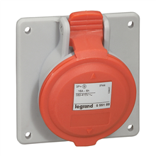 LEGRAND 555189 INB. SOKKEL 400V - 16A - 4P+T