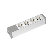 LEGRAND 73401 VOEDINGSBLOK ALU - 4 X 2P+A -