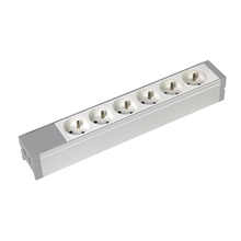 LEGRAND 73402 VOEDINGSBLOK ALU - 6 X 2P+A PO