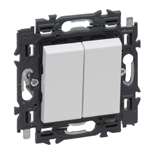 LEGRAND 741542 2X WISSELSCHAK. 10AX 250V WIT