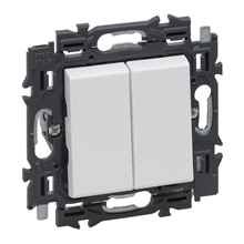 LEGRAND 741549 VAL DUBBELE DRUKKNOP 6A