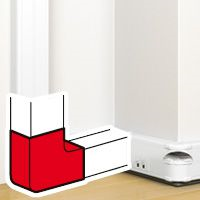 LEGRAND 75643 PLATTE HOEK 50X130MM