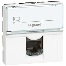 LEGRAND 76574 RJ45 CAT 6A UTP 2 MOD WIT